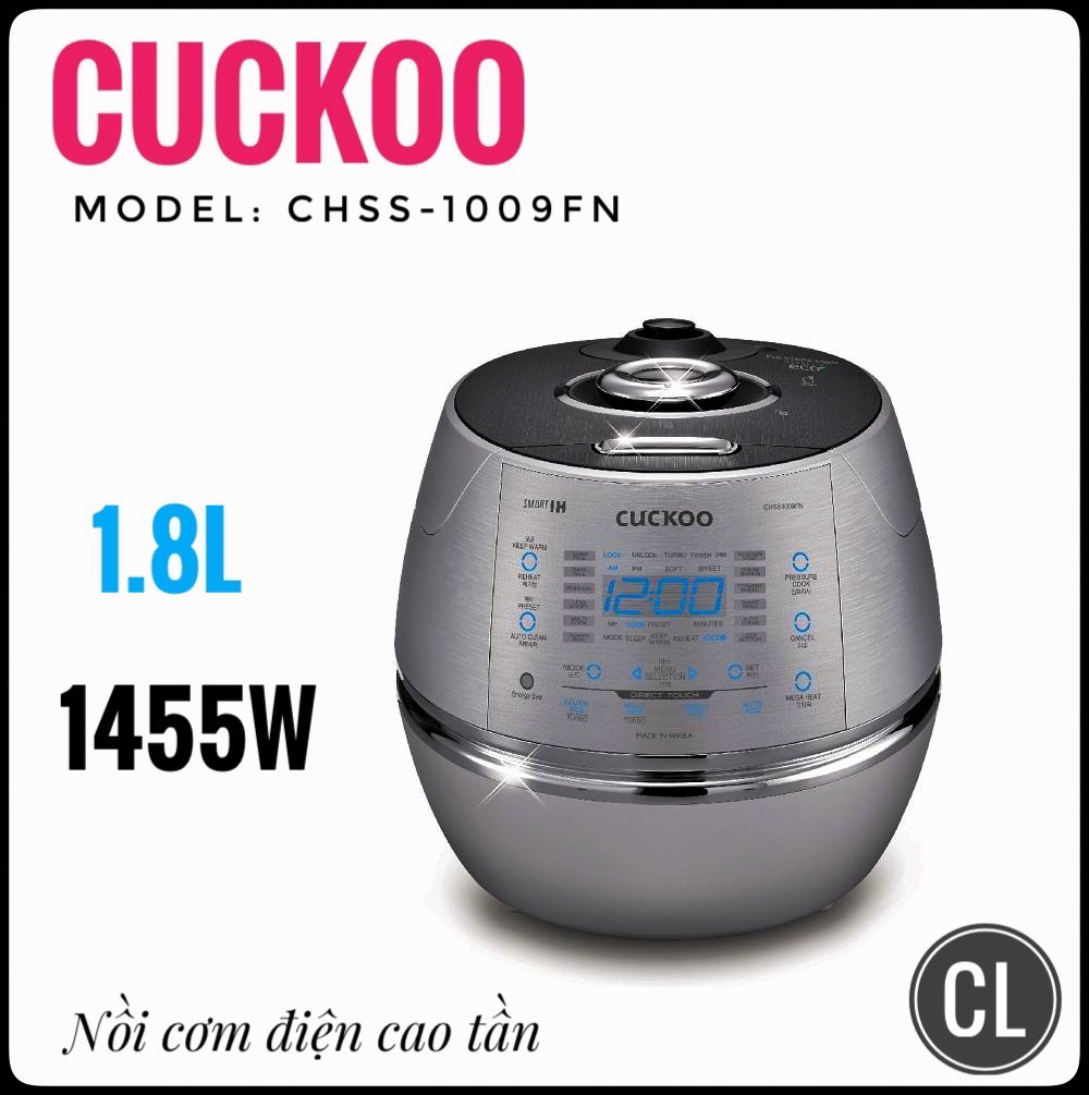 [Trả góp 0%]Nồi cơm điện cuckoo CRP CHSS1009FN