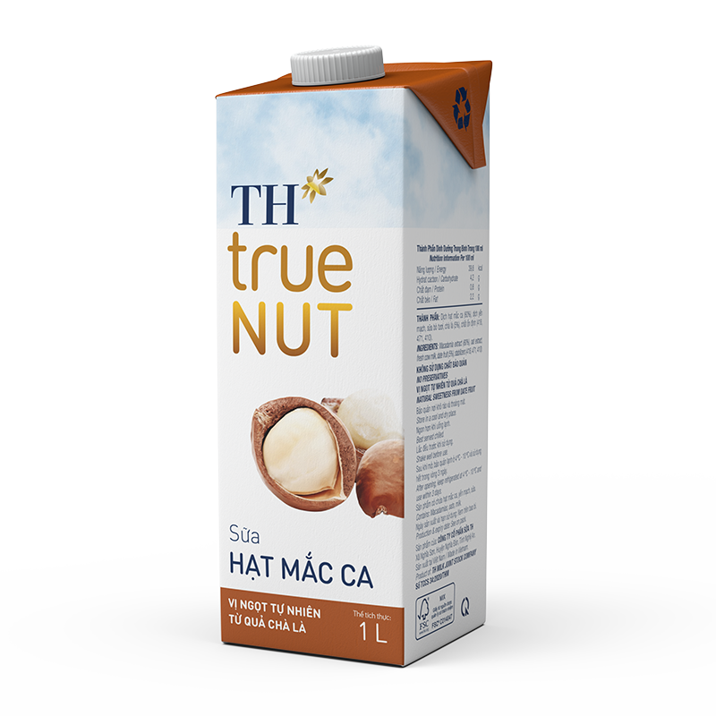 TH True Nut Sữa Hạt (Hạnh Nhân, Óc Chó, Mắc Ca) Hộp 1L