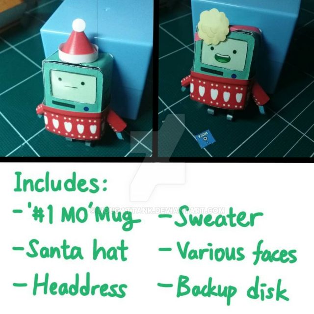 Mô hình giấy BMO chi tiết (Adventure time)