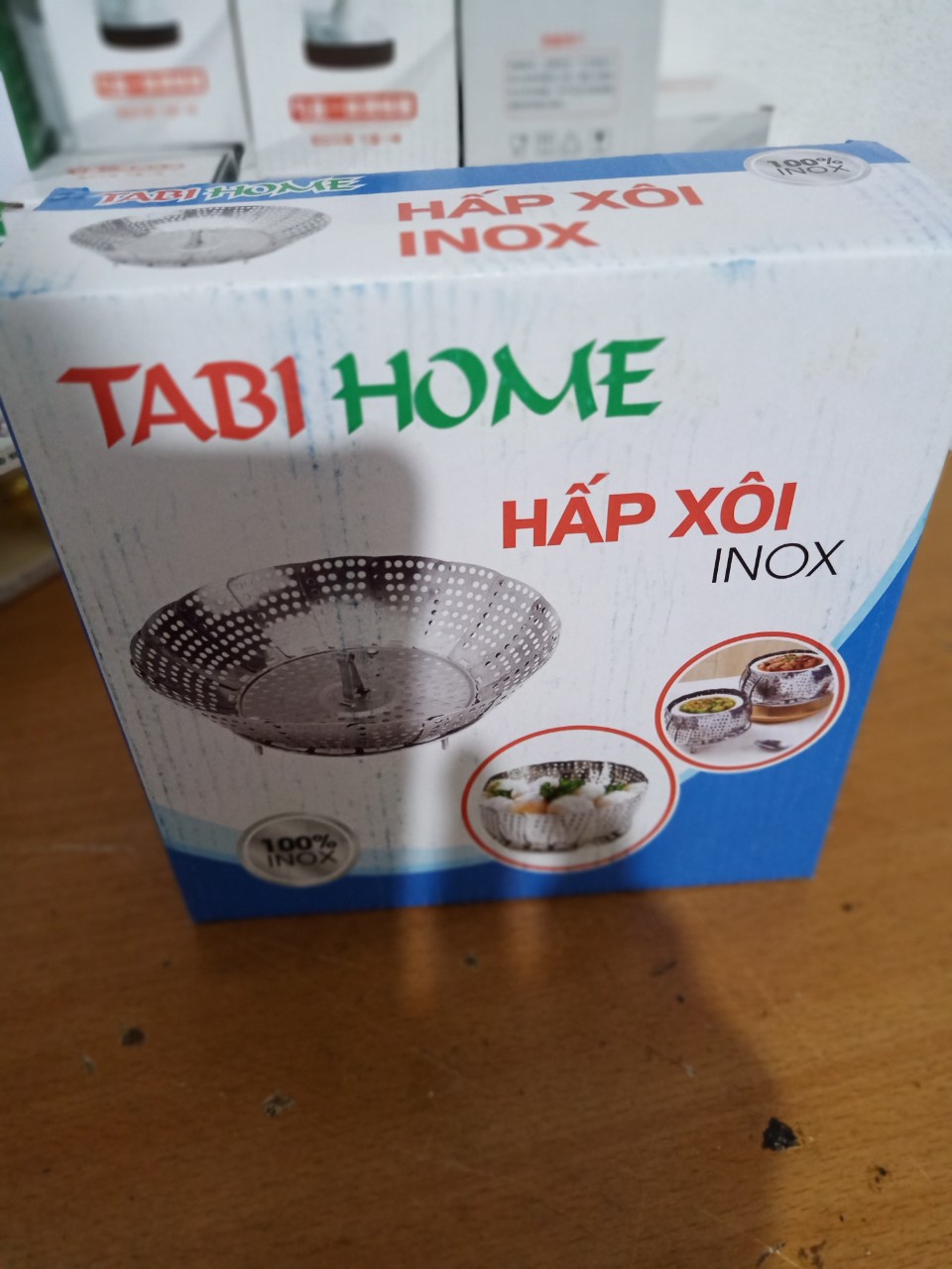 Vỉ hấp inox xòe, gấp gọn đa năng