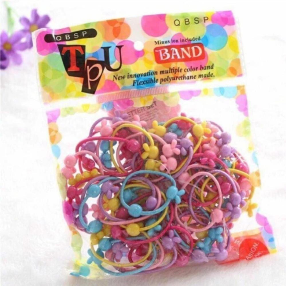 SET 50 dây buộc tóc cho bé, nhiều màu sắc dễ thương