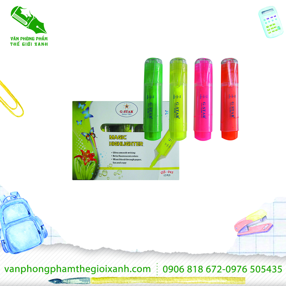 Bút dạ quang gstar 045