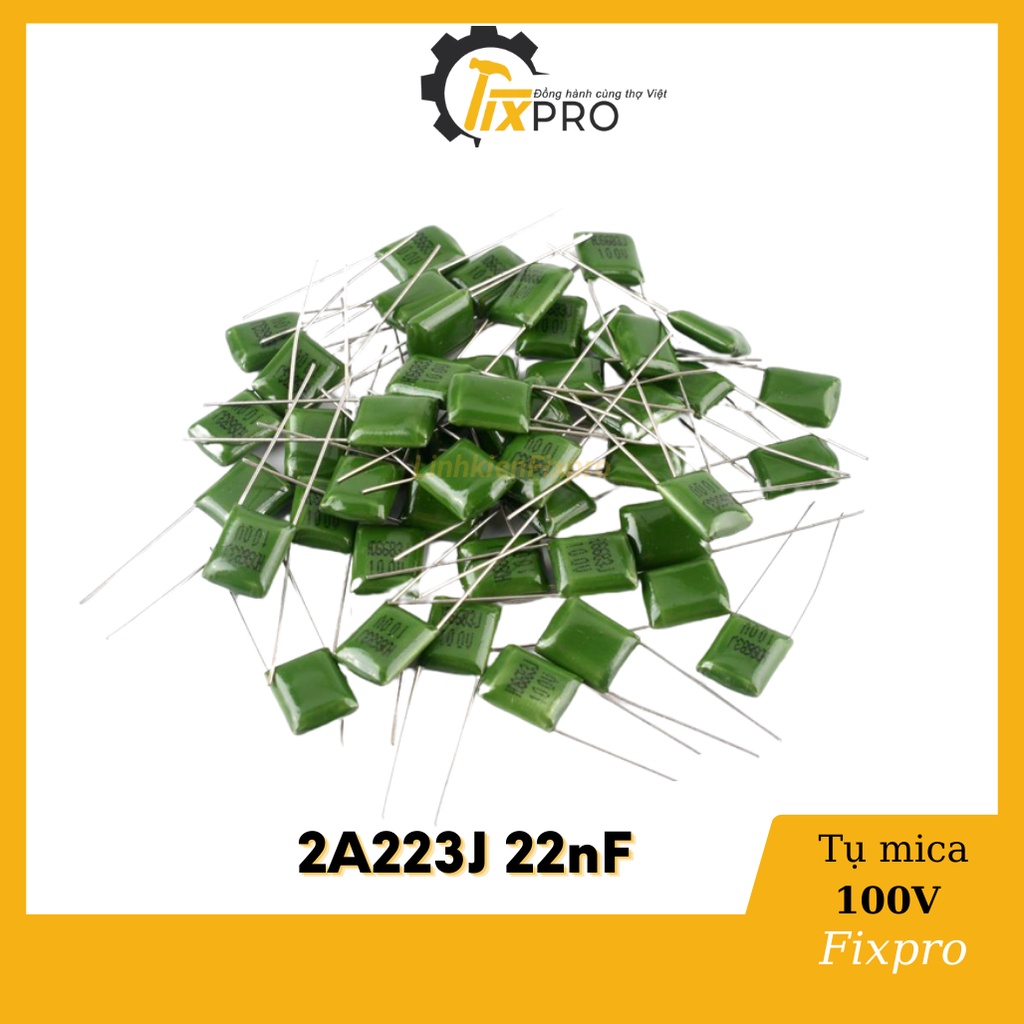 Tụ mica 2a223j 22nf 100v túi 10c chất lượng tốt