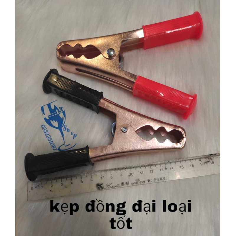 Kẹp ác quy đồng dày, kẹp chắc chắn