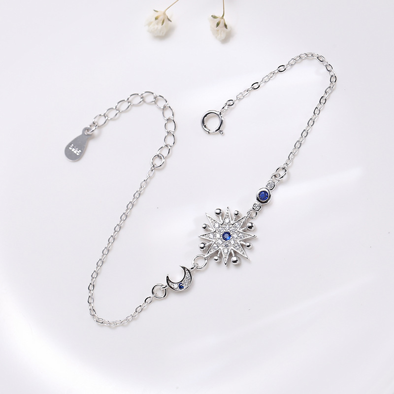 [ VOUCHER LIVESTREAM 30% 10H 15-17/8 ] Lắc tay Bạc Nữ thiết kế hình bông tuyết đính đá dành cho nữ L2555 - Bảo Ngọc Jewelry