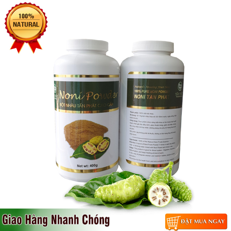 Bột Trái nhàu noni powder cao cấp 400g Tấn phát hcm