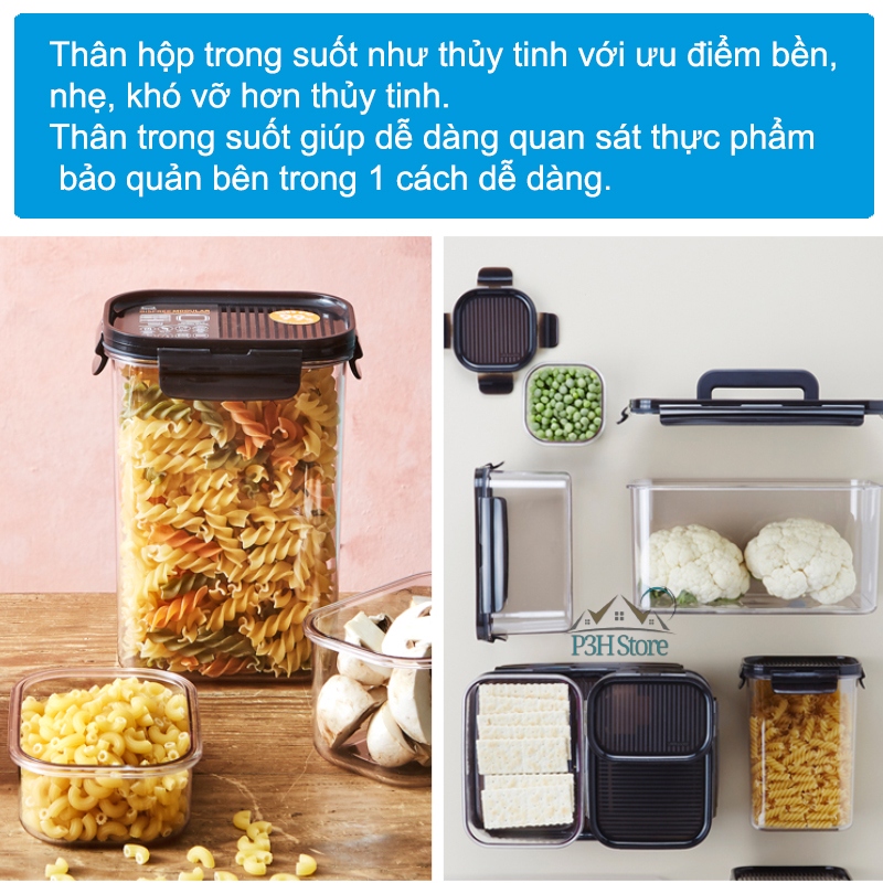 Hộp bảo quản thực phẩm Lock&Lock Bisfree Modular dung tích 1.8L LBF410