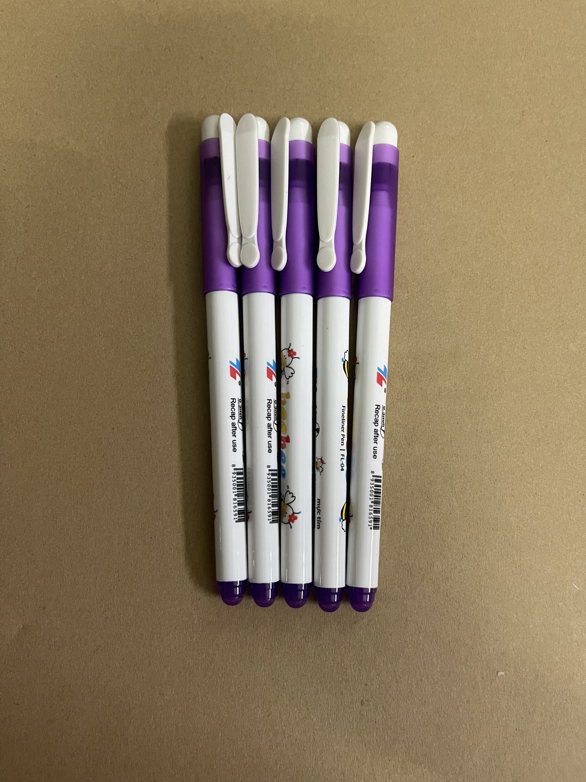 BÚT LÔNG KIM BEEBEE THIÊN LONG (mực xanh/ tím)