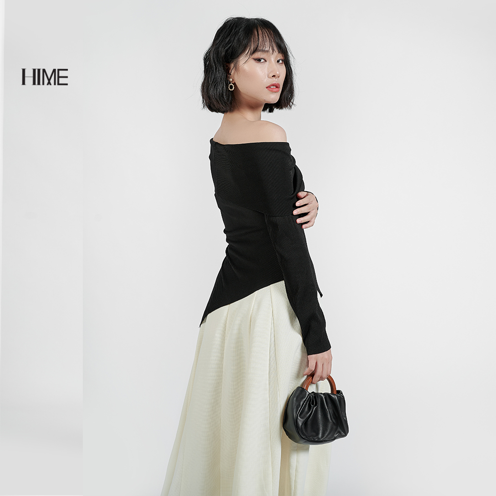 Áo trễ vai vạt chéo HIME H115