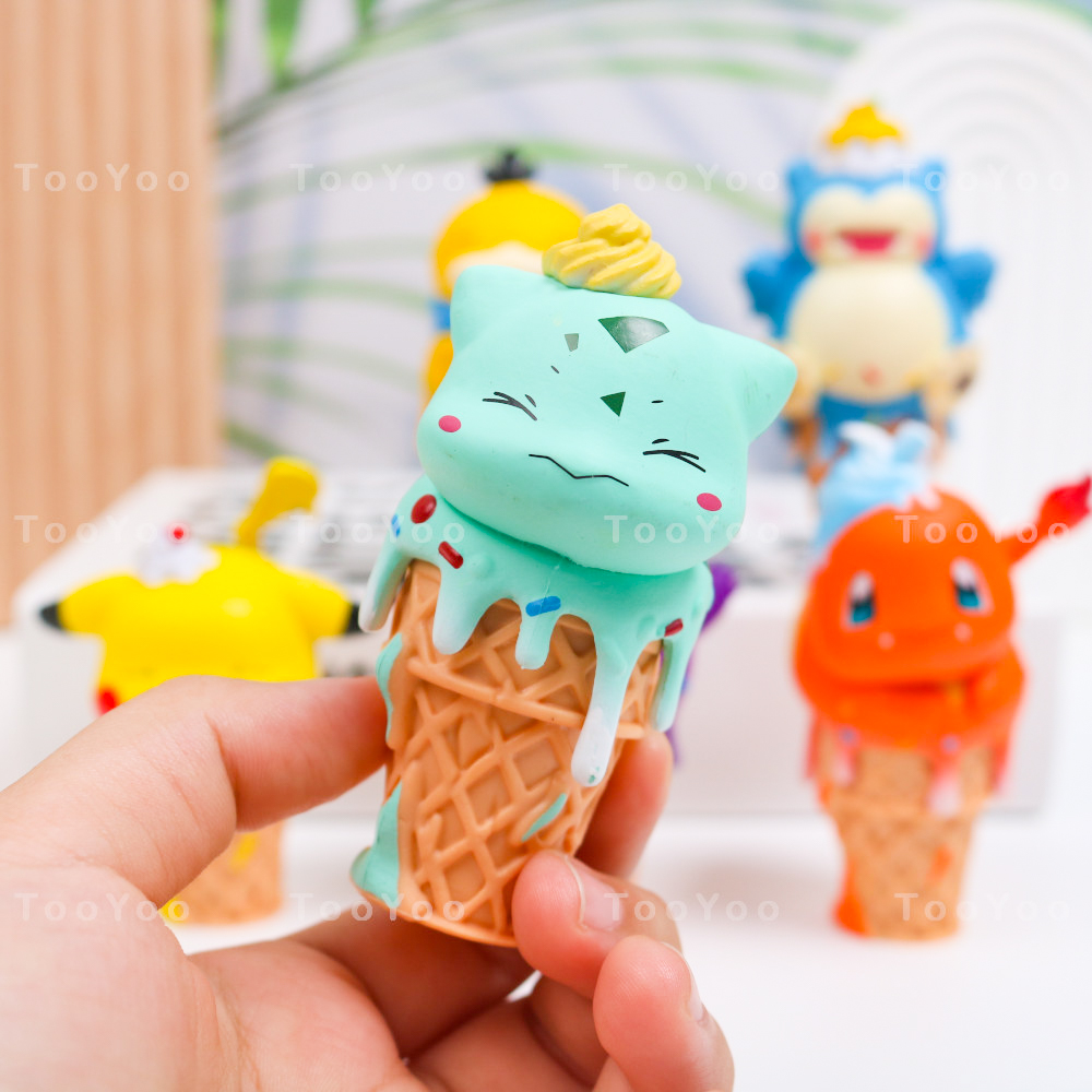 Mô hình nhân vật Pokemon cây kem trang trí cute TooYoo BK00506