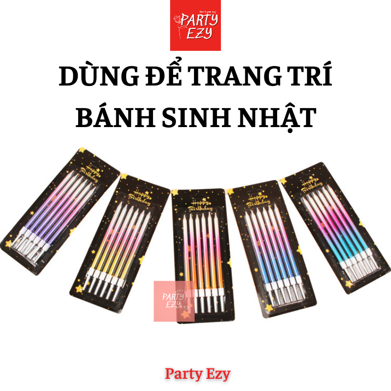 ĐÈN CẦY GRADIENT, ĐÈN CẦY MÀU LOANG - PHỤ KIỆN SINH NHẬT