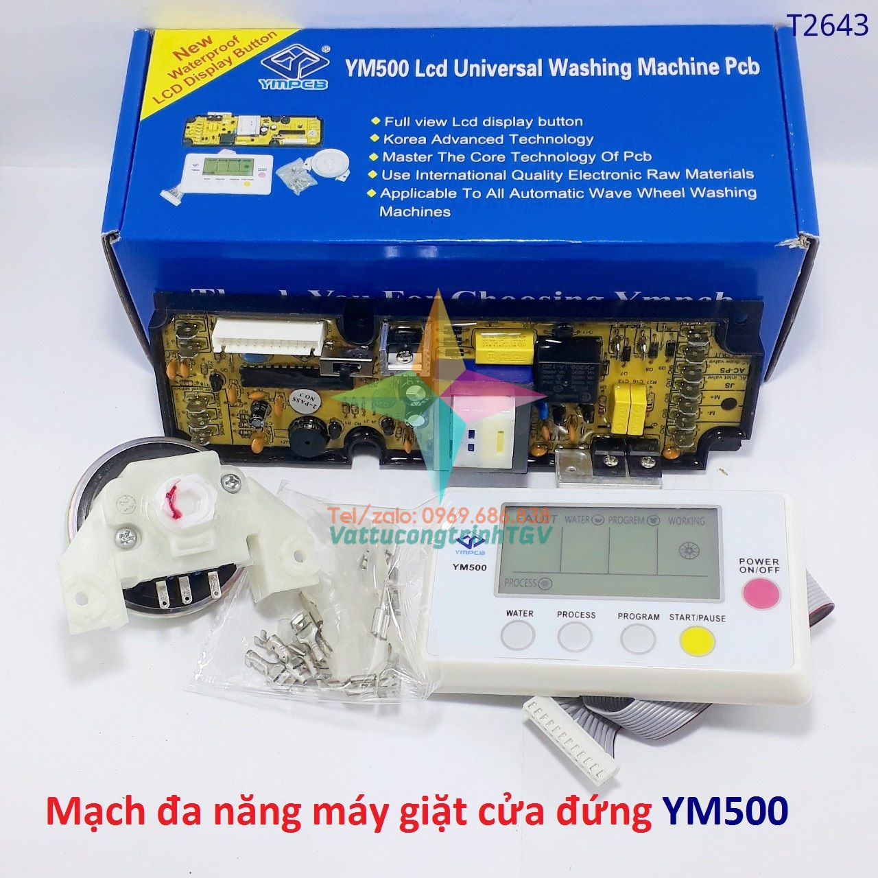 Mạch điều khiển đa năng cho máy giặt cửa đứng YM500