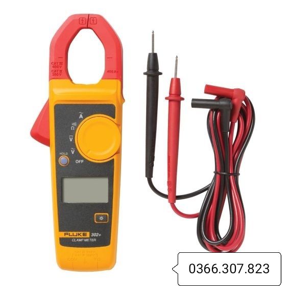 FLUKE 302+ dây đo đài loan Ampe kìm đo dòng AC (400A)