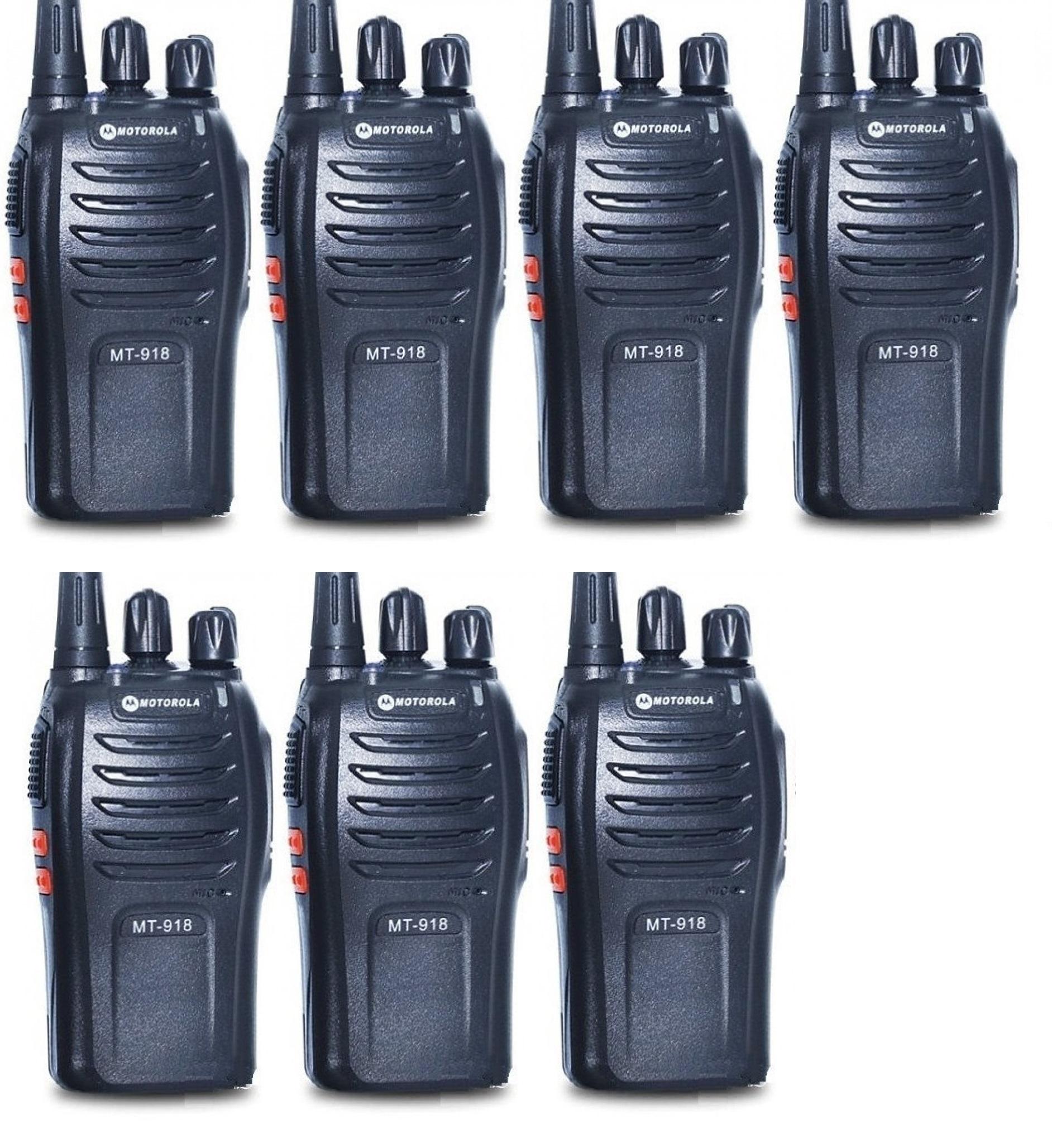 Bộ 7 Máy bộ đàm Motorola MT-918(BN2)-Tặng 07 tai nghe Bộ Đàm