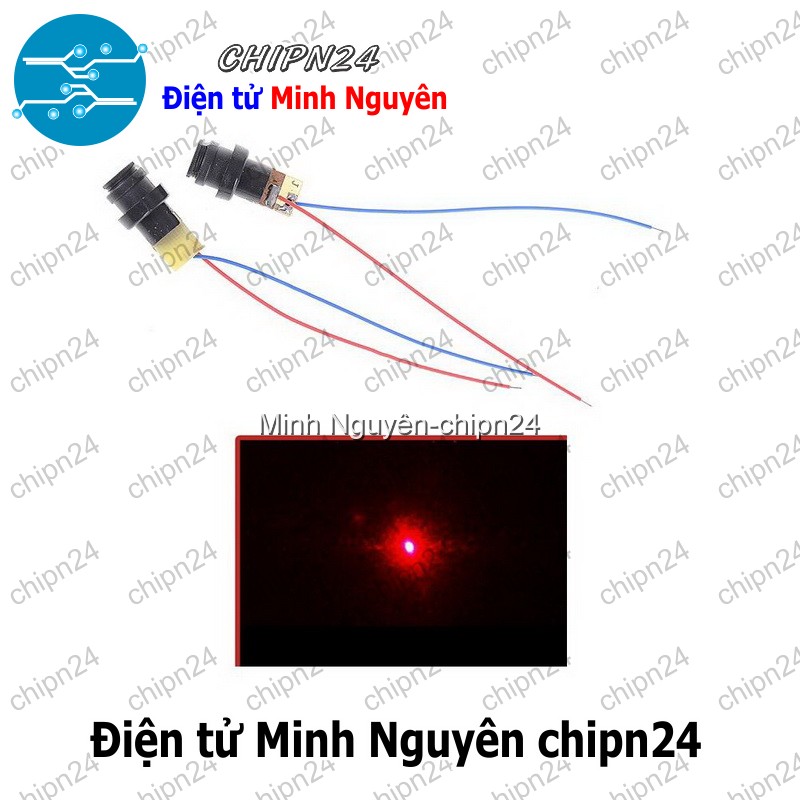 [1 cái] (F13.8) Đầu phát Laser Mini 4.5V 6mm (Sáng Đỏ Hội Tụ) (Laze) - HH005892