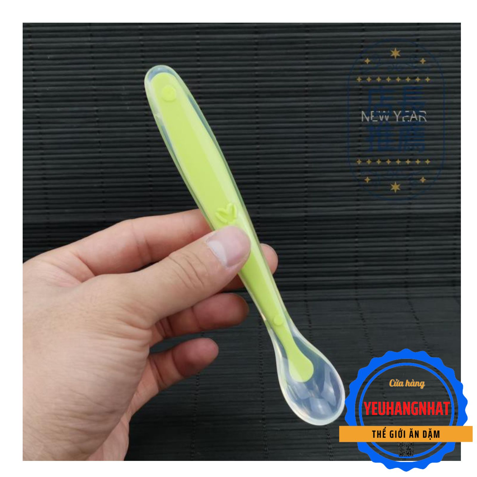 Muỗng/Thìa Silicon sâu lòng siêu mềm Cho Bé