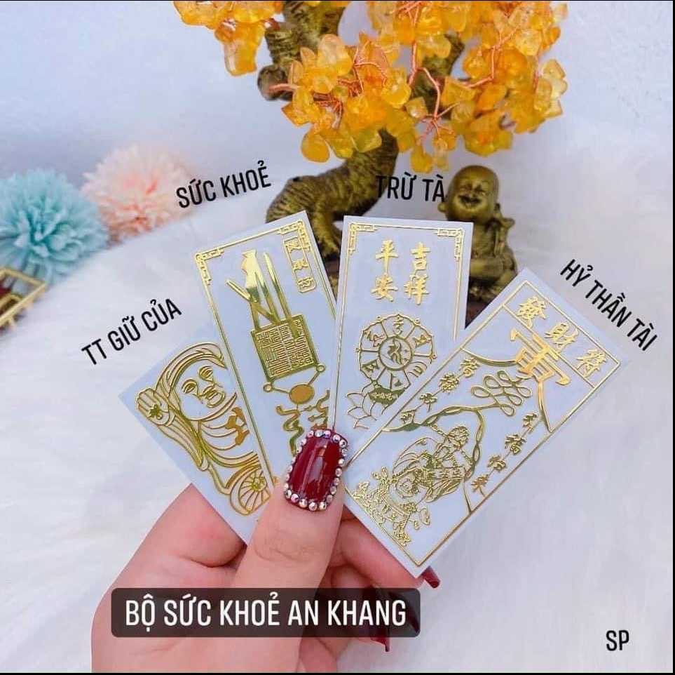 Combo 4 Linh Phù Tài Lộc May Mắn Bình An