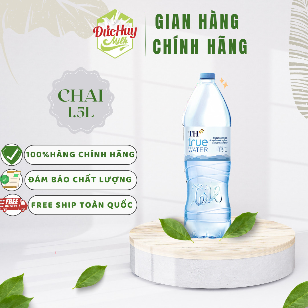 Nước suối TH True Water chai 500ml / 1500ml