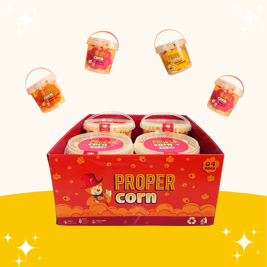 Combo 4 hộp bắp rang bơ ProperOne - VỊ ĐẶC BIỆT