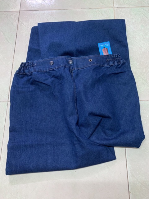 [HCM]Váy Quần Jean Chống Nắng Dạng Nút Lưng Thun