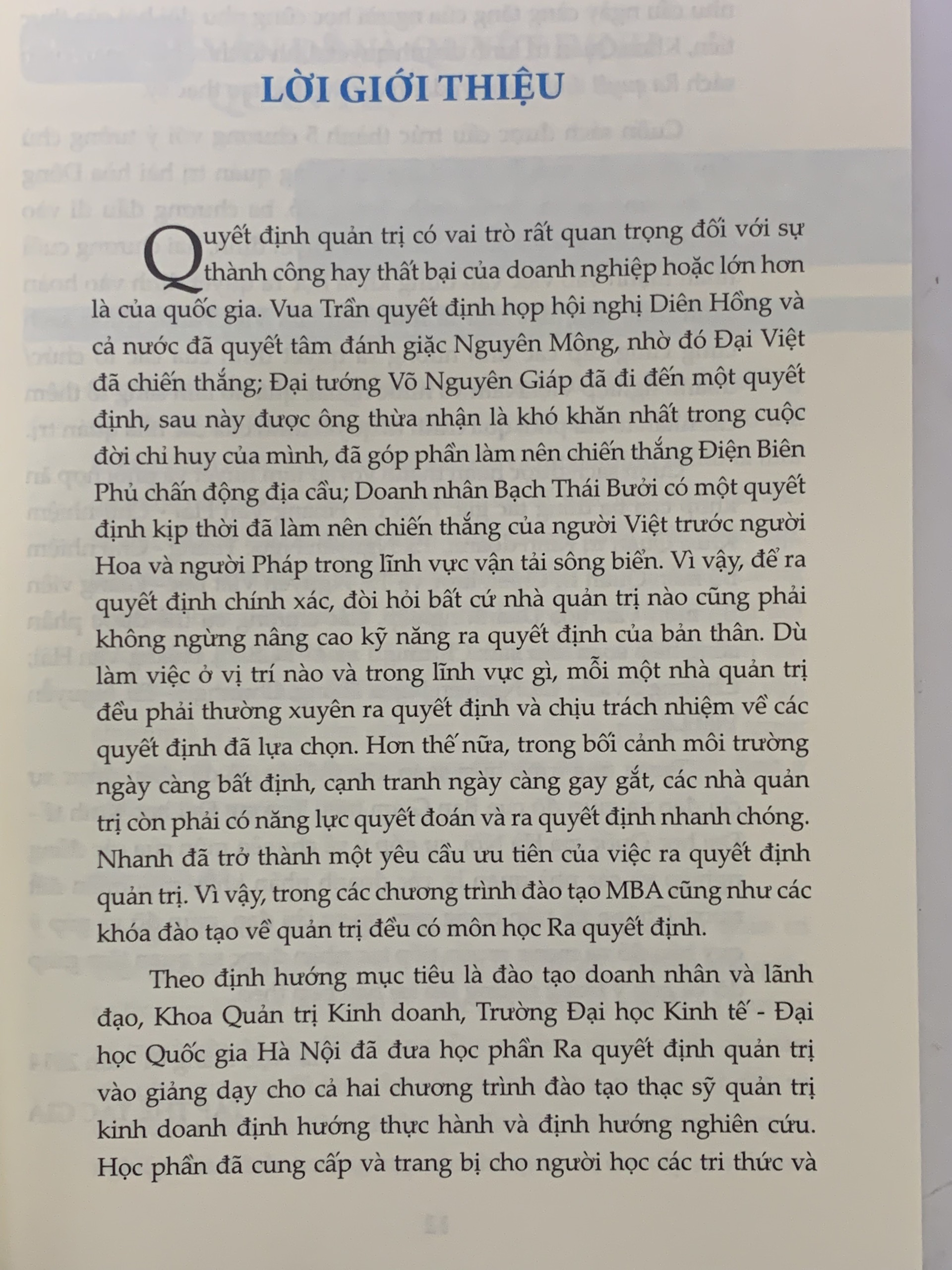 Ra Quyết Định Quản Trị ( Hoàng Văn Hải )