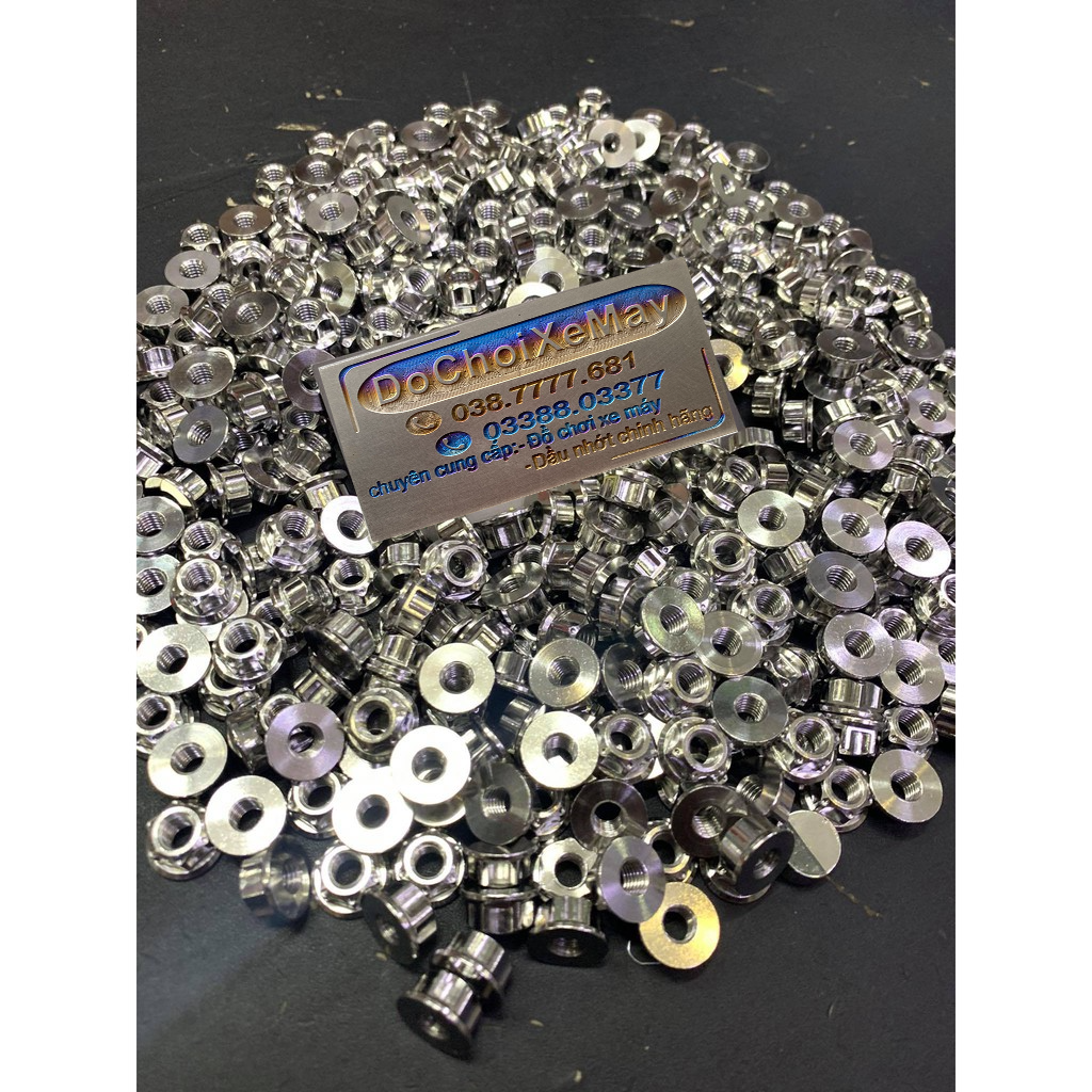 Tán 6li 8li 10li 12li 14li Salaya Đầu hở chuẩn Inox 304 . DoChoiXeMay