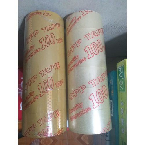 Băng keo gói hàng cuộn ĐỤC 100yard
