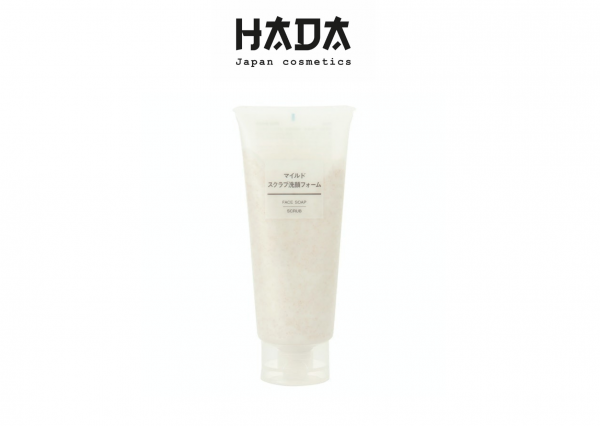 Sữa rửa mặt tẩy tế bào chết muji face soap 120g - hada beauty