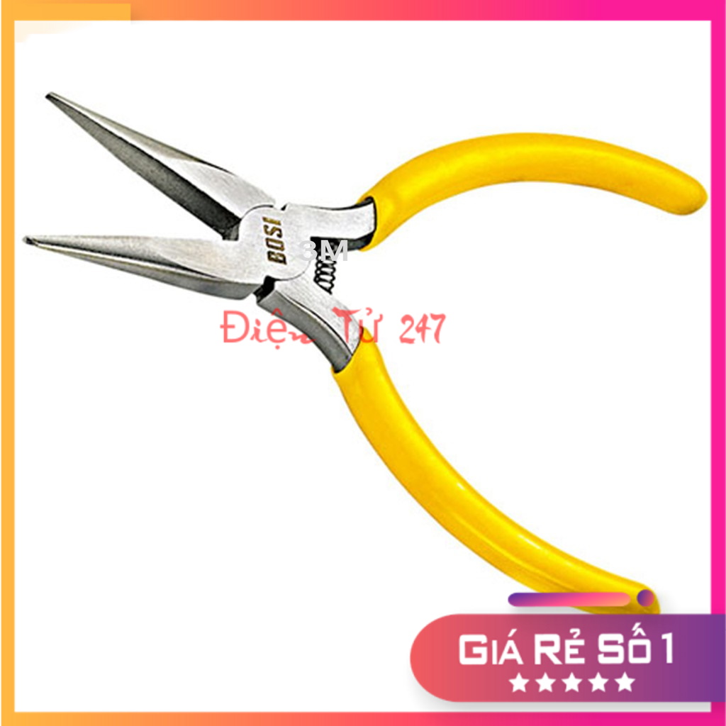 Kìm mỏ nhọn bosi tool 5"/ 125mm