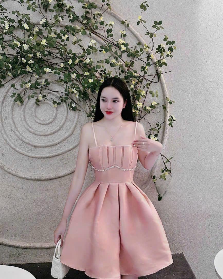 Đầm OPIS Dạng Xòe Kết Ngọc