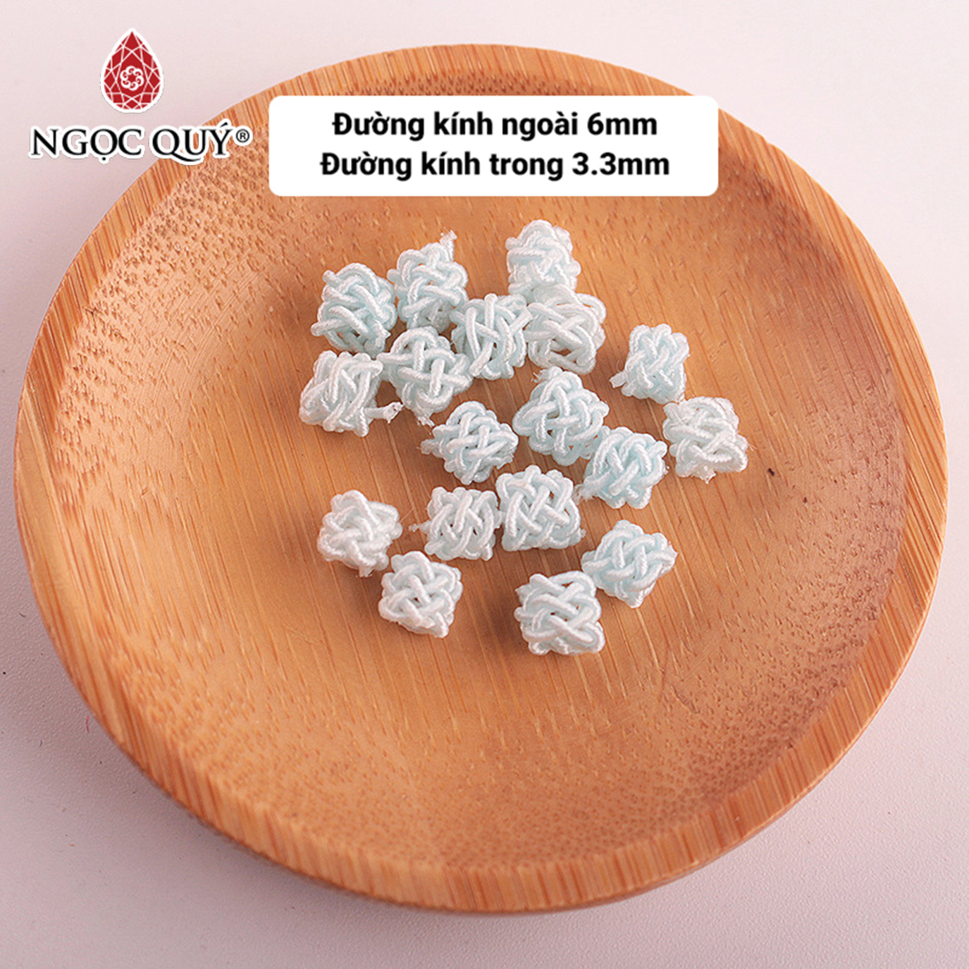 [HCM]Combo 5 Nút thắt 6mm - Ngọc Quý Gemstones