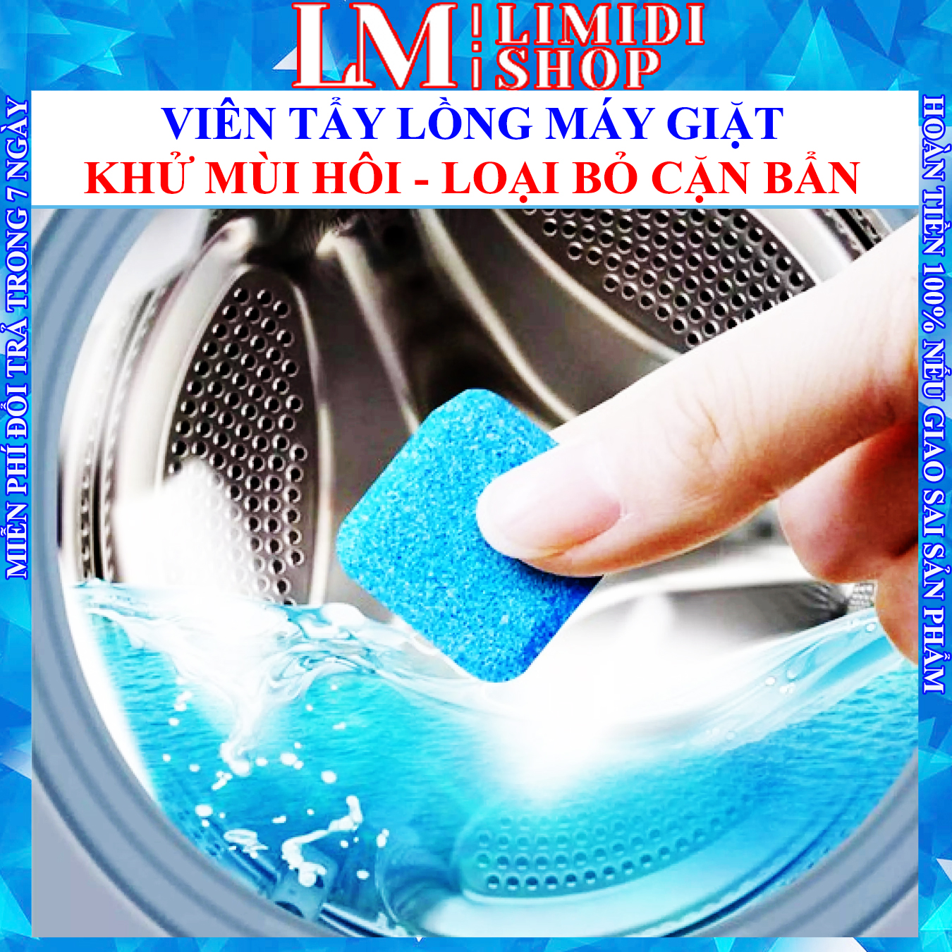 [Hộp 50V] Viên Tẩy Lồng Máy Giặt - Vệ Sinh Lồng Giặt - Viên Vệ Sinh Lồng Giặt - Viên Tẩy Lồng Giặt - Tẩy Lồng Máy Giặt - Vệ Sinh Máy Giặt - Viên Vệ Sinh Máy Giặt - Vệ Sinh Lồng Máy Giặt - Tẩy Lồng Giặt - LIMIDI