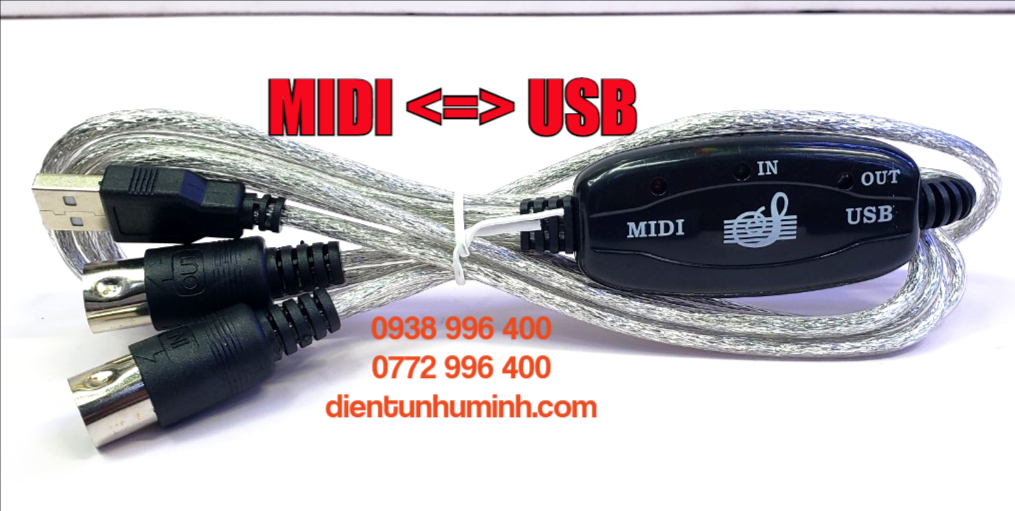 [HCM]Cáp MIDI to USB - DÂY ĐÀN NỐI VỚI MÁY TÍNH