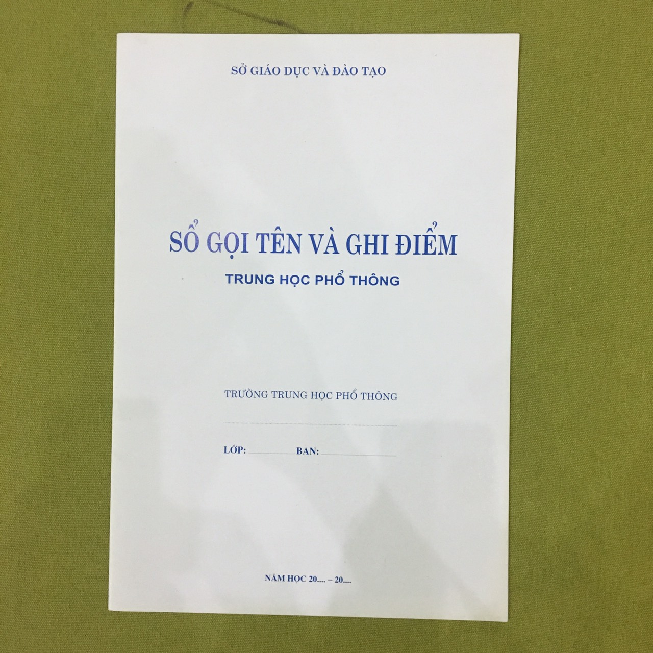 Sổ gọi tên và ghi điểm thpt
