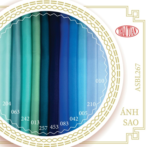 Vải Áo dài lụa trơn Ánh Sao Thái Tuấn