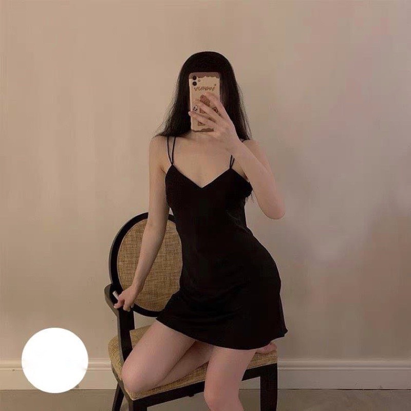 Váy ngủ lụa mềm mại cao cấp , váy ngủ sexy (V01)