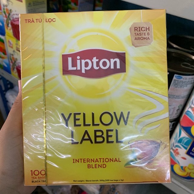 [HCM]Trà Lipton nhãn vàng 100 gói