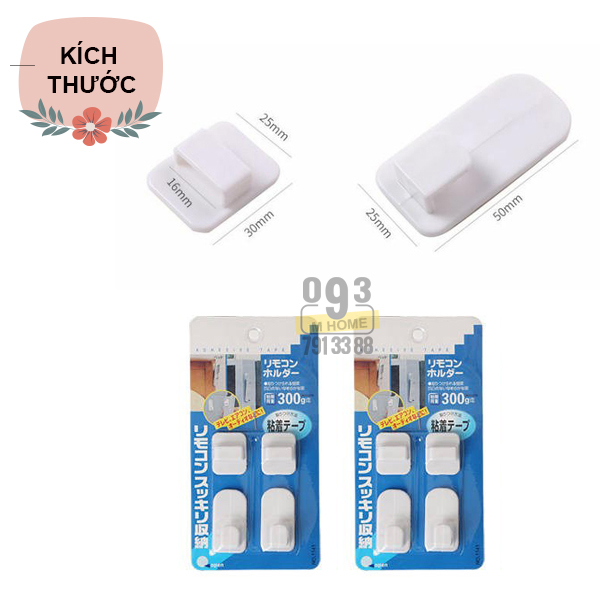 [HCM]Combo 4 Móc Dán Tường Móc Treo Gắn Tường remote