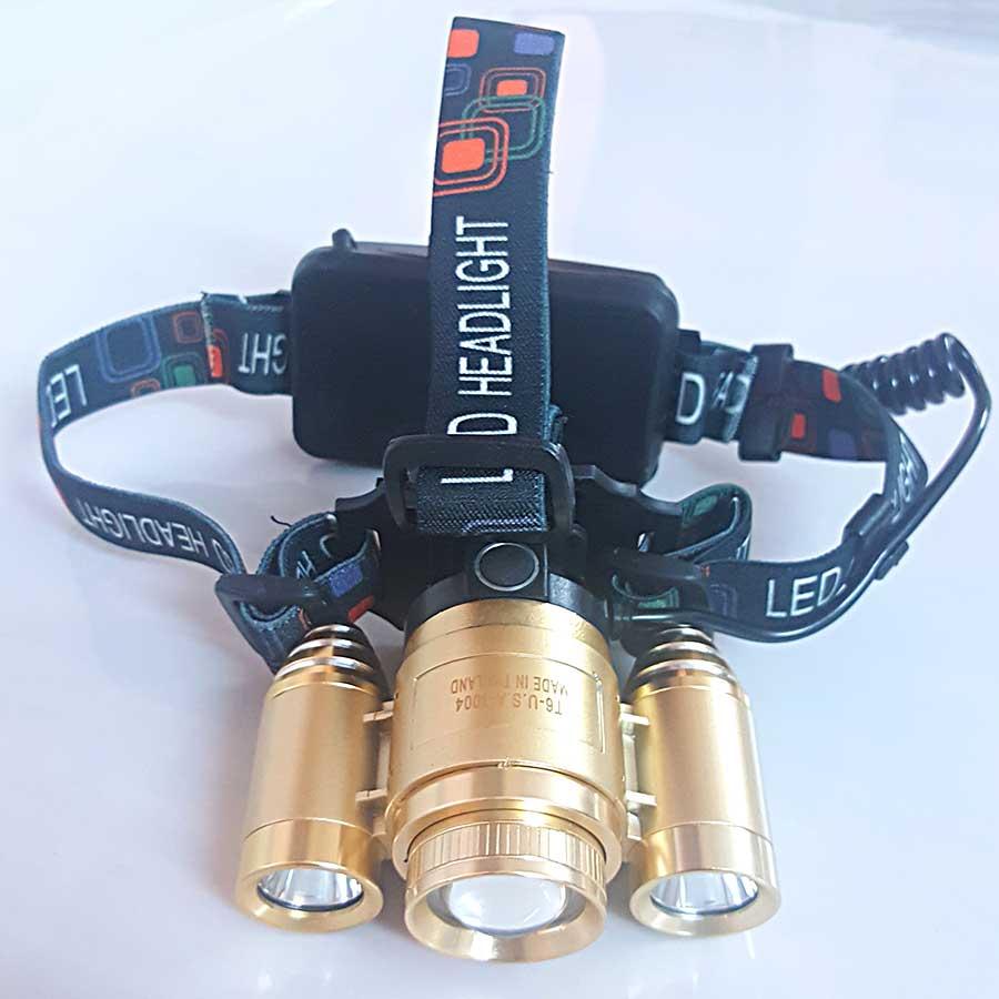 [HCM]Đèn Đội Đầu 3 Bóng Siêu Sáng Cao Cấp