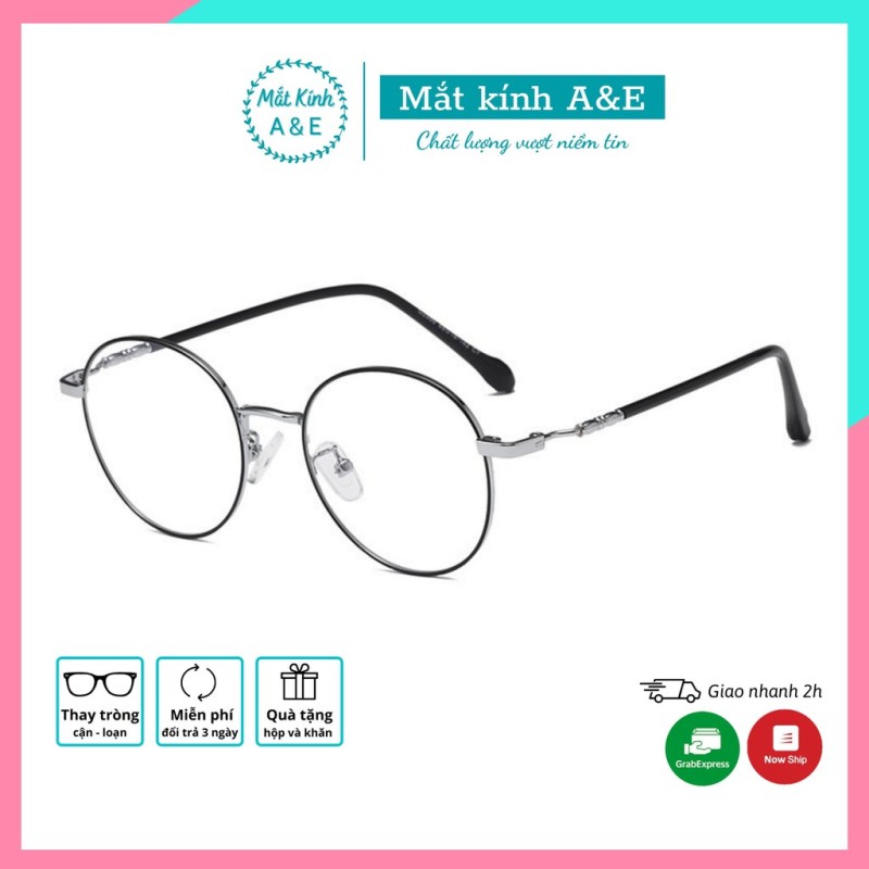 Giá bán Gọng kính cận kim loại A&Eeyewear kính mắt tròn phụ kiện thời trang nữ 2999