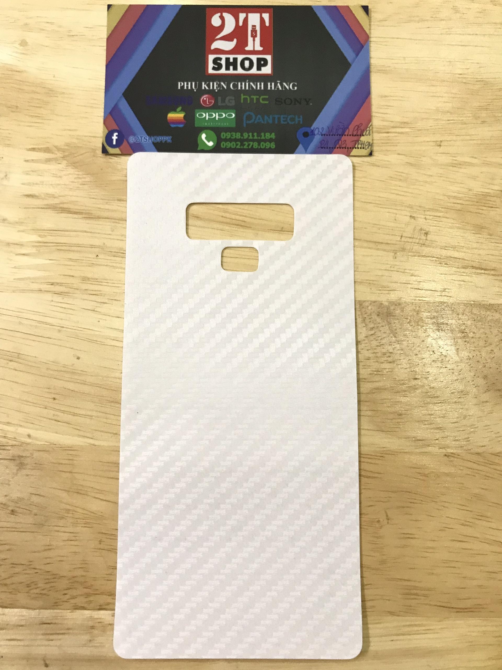 DÁN VÂN CARBON MẶT LƯNG GALAXY NOTE 9