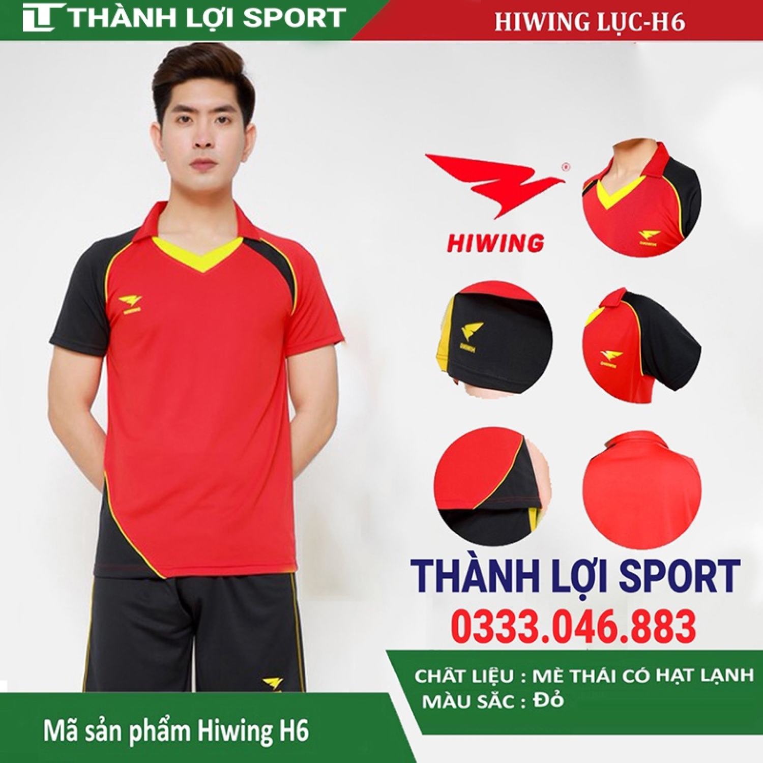 Áo thể thao, bóng chuyền Hiwing H6 Nam