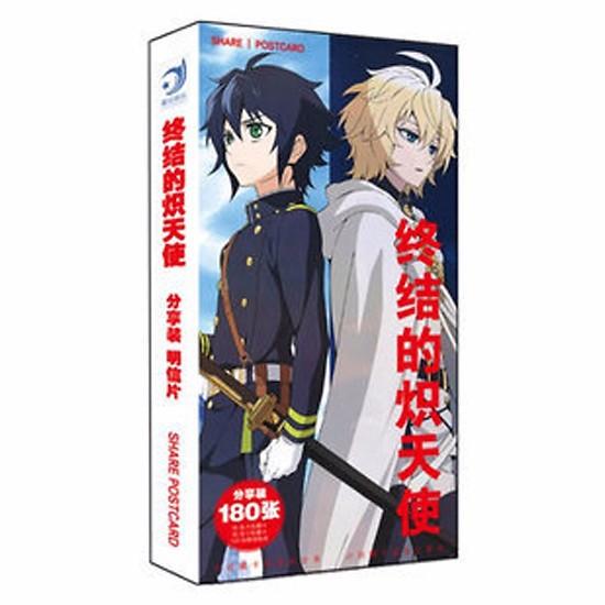 Hộp ảnh Postcard Thiên thần diệt thế - Seraph of the end 180 ảnh bộ ảnh có ảnh dán lomo postcard bưu thiếp