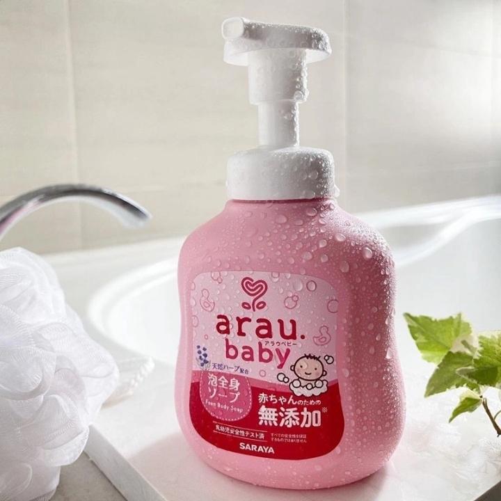 Bọt Tắm Arau Baby (chai 450ml+ túi bổ sung 400ml)