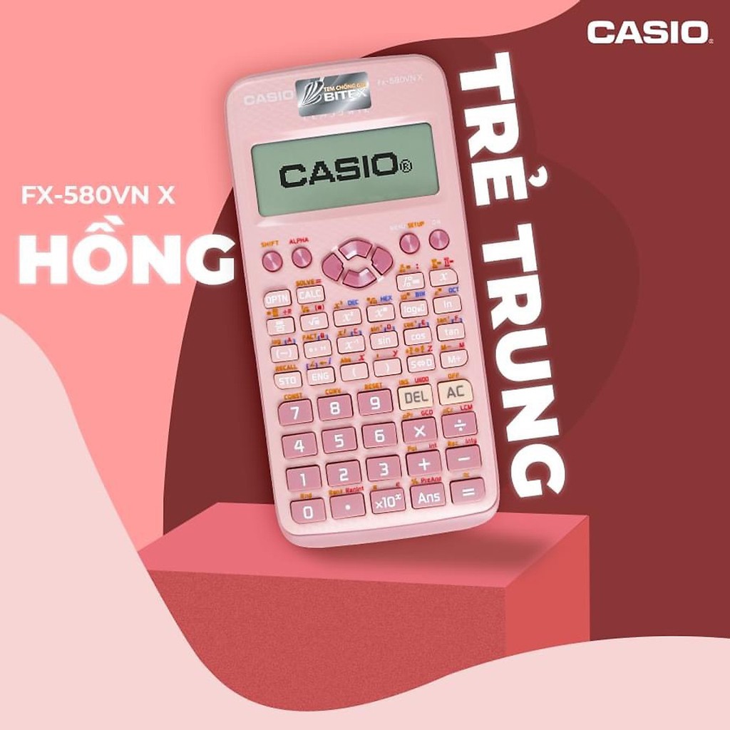 Máy tính CASIO FX580VNX Sắc Màu Chính Hãng Bảo Hành 7 năm Bitex