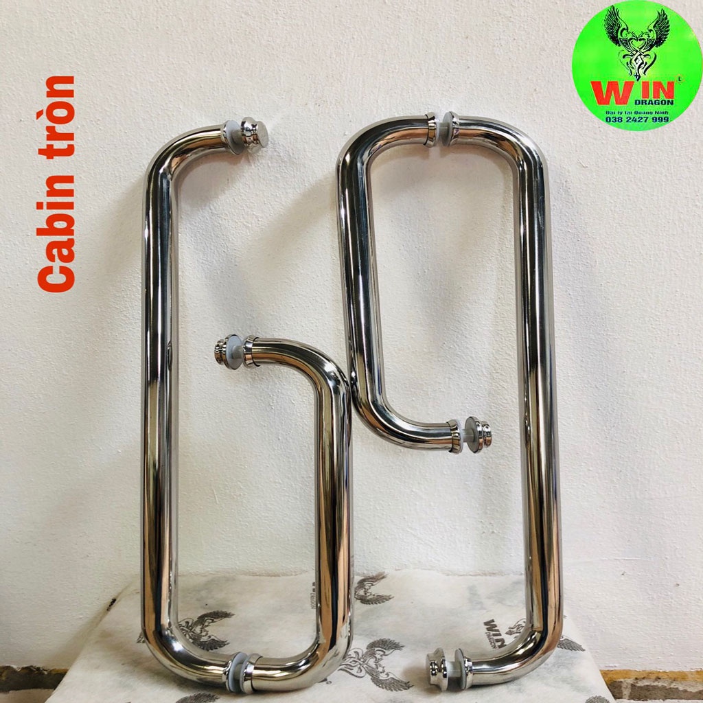 Tay nắm cửa phòng tắm kinh tròn,Tay nắm cabin tròn inox sus 304