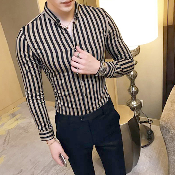 Áo sơ mi nam - Áo sơ mi nam công sở cao cấp - Chất liệu lụa mềm mịn, dáng slimfit trẻ trung, phong cách thời trang Hàn Quốc