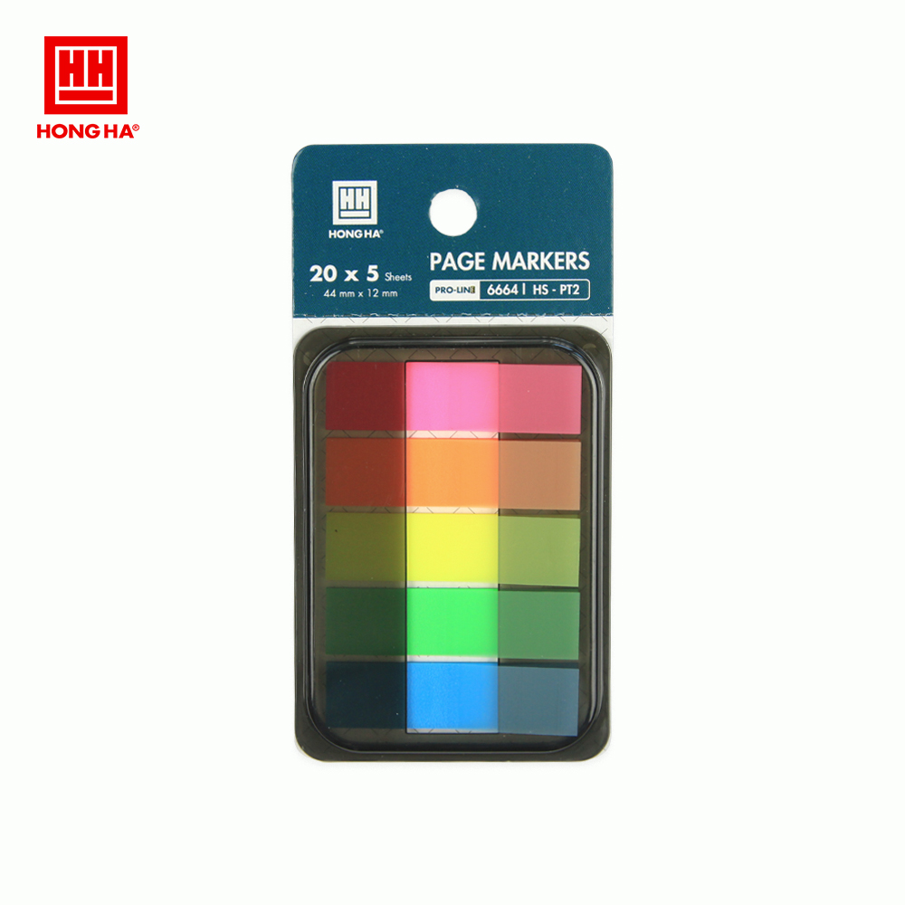 Giấy phân trang 5 màu hồng hà hs-pt2 - 6664