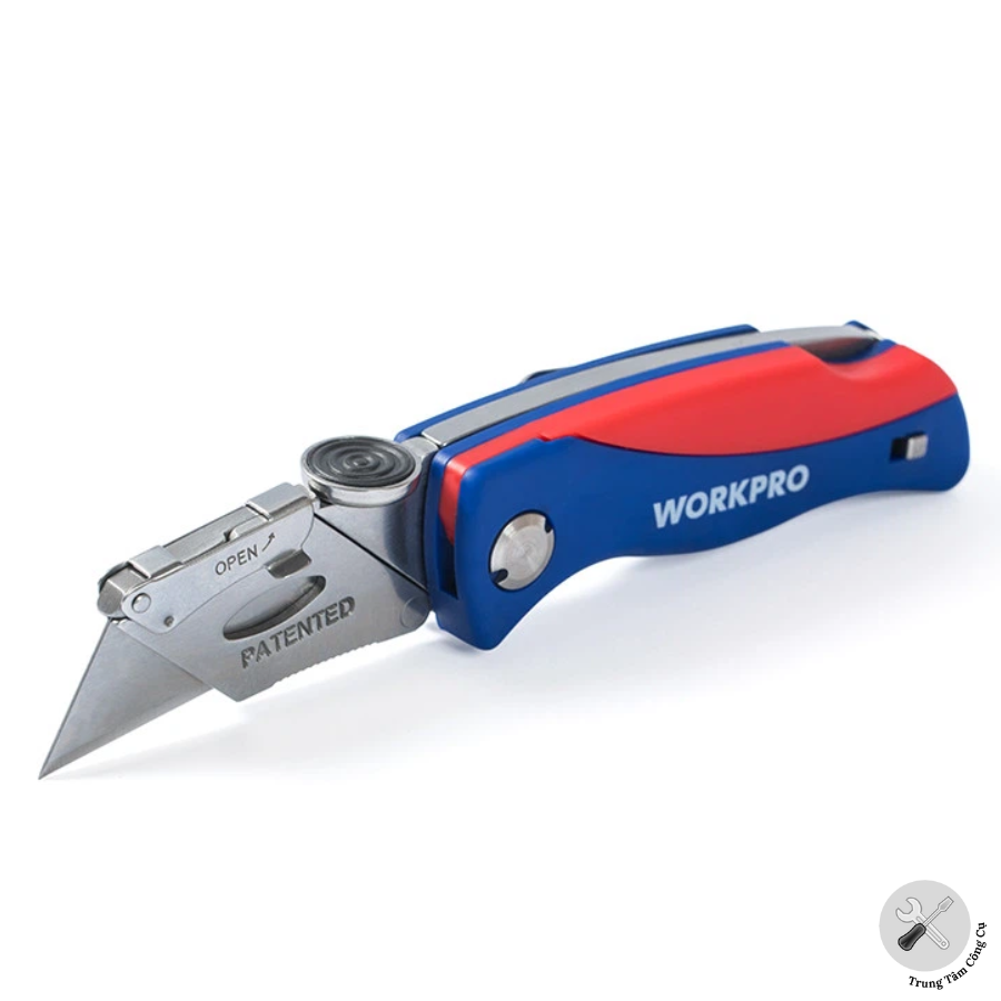 Dụng cụ rọc cáp cán nhựa Workpro WP211006 kèm 6 lưỡi dao