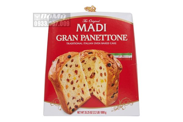 Bánh mì Gran Panettone MADI từ Ý - 1kg (2023)